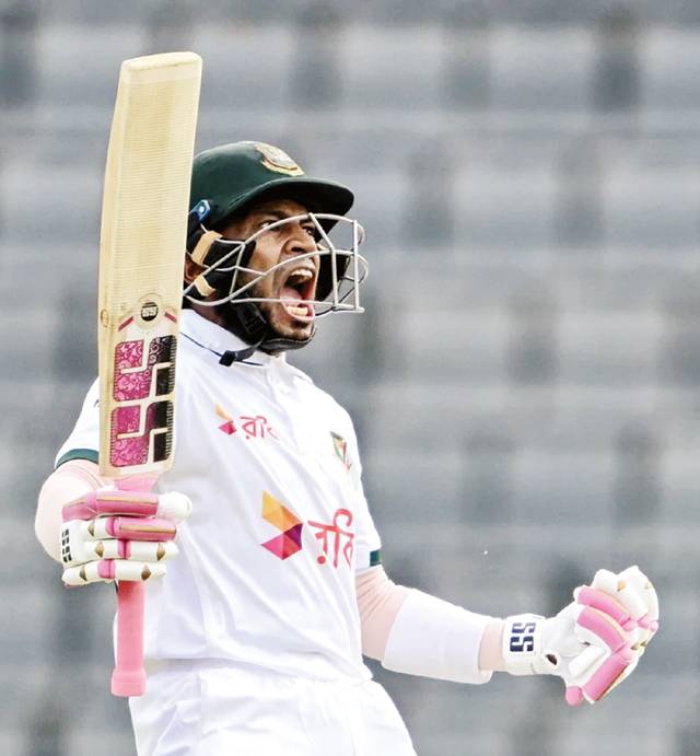 Pakistan hold firm at stumps but massive target looms in Sylhet Test